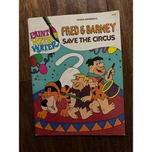 Hanna Barbera Fred Barney Save The‎ Circus Paint With Water Book Non Toxic